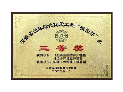 信阳荣获2025“徽园杯”奖三等奖